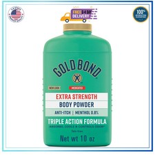 Gold Bond Medicated Powder, Talc-Free Body Powder, Extra Strength, 10 oz