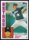 1984 Topps #470 Nolan Ryan NM baseball card HOF