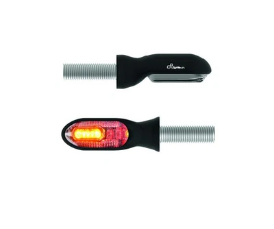 Clignotants LIGHTECH Led plastique ABS noir petite taille - Photo 1/2