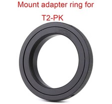 T2/M42 Lens Adapter for T Mount T2 M42 Screw Mount Lens to Pentax PK DSLR Camera