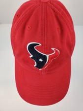 47 Brand Houston Texans Fitted Hat Size Large Red NFL Embroidered Logo