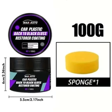 Car Plastic Restorer Back to Black Gloss Coating Leather Renovator Polish Clean