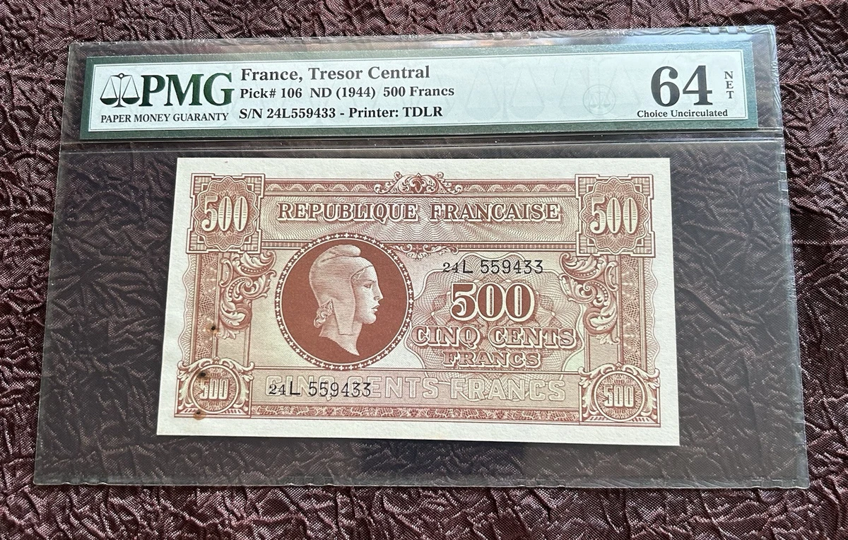 未曾流通法国纸币1944 年| eBay
