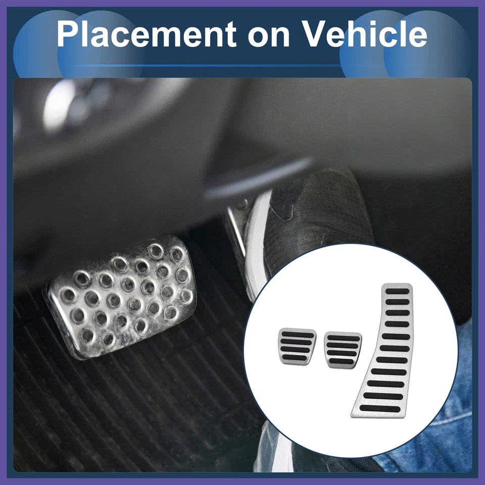 Cubiertas de pedal de acelerador de pie manual de 3 piezas para Honda Civic 2006-2009 Foto 3 de 4