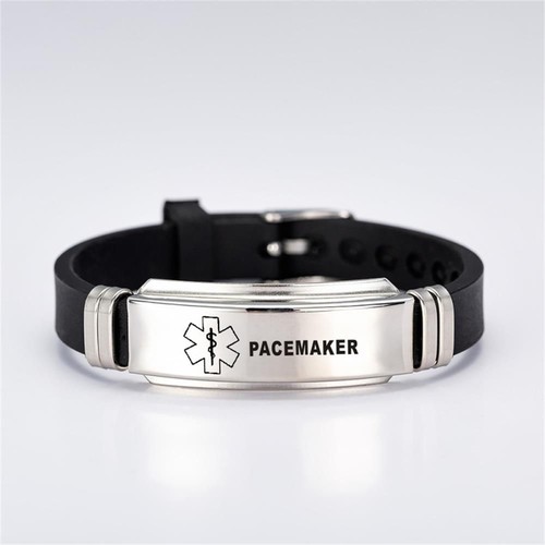 Gifts Silicone Epilepsy Alzheimer'S Medical Alert Bracelets Bangles Diabetes - Picture 19 of 21