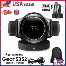 Wireless Charging Cradle Dock for Samsung Galaxy Gear S2 S3 Sport Smart Watch US