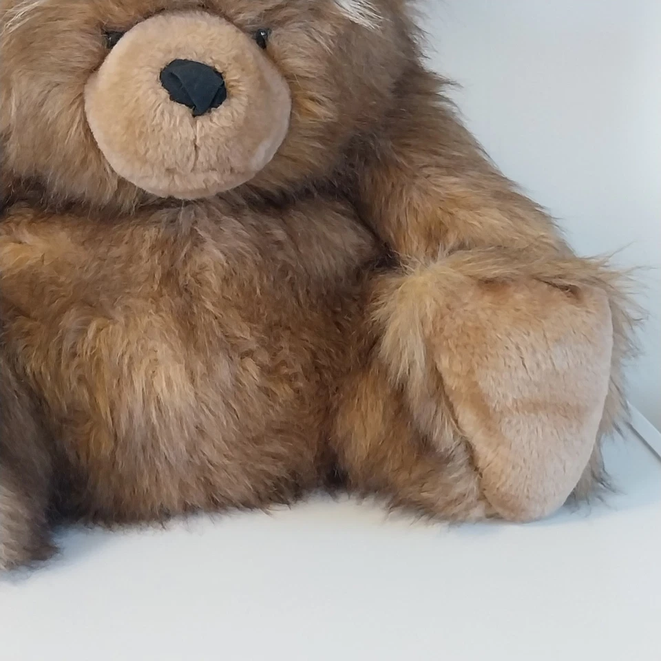 Grande Peluche Ours Assis 55 cm AJENA TBE - Photo 3/4