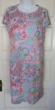 TALBOTS WOMEN'S FLORAL SHIRT DRESS SZ M