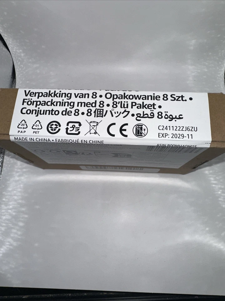 AmazonBasics 8PK 9Volt (9V) Alkaline Batteries EXP- 11/2029. - Image 3 of 4