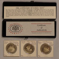 300th Anniversary of Russian Navy Medals  4G 
