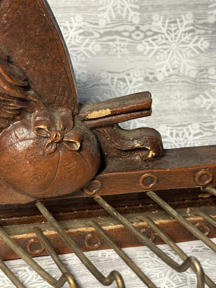 De colección Años 50 SYROCO WOOD Pájaro de Caza Perro y Rifle - Soporte para Llaves con Corbata de Cinturón Foto 3 de 4