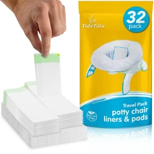 Tidytots Disposable Liners and Pads Compatible with OXO 2-In-1 Go Potty Chair fo