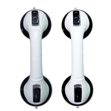 Suction Grab Bar, Non-Slip Shower Handles with Strong Suction Cup (Black)