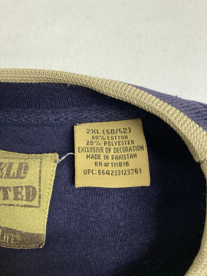 Pullover Buck bordado cuello redondo 2XL probado en campo de colección por Outdoor Life Foto 3 de 4