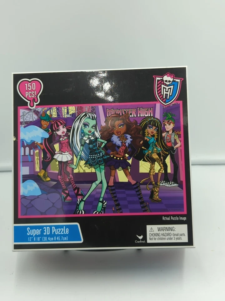 Quebra-cabeça lenticular Monster High Super 3D 150 peças 12 x 18 NOVO LACRADO - Imagem 2 de 2