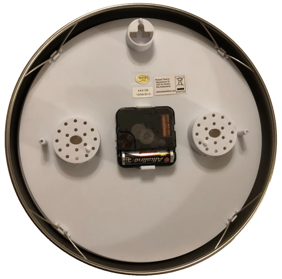 Reloj de Pared Karlsson Arco Iris Cuarzo Redondo 2010 Multicolor KA4139 Cromo 10" Foto 2 de 2