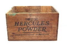 Caja de dinamita Hercules Powder Co de colección caja de explosivos altos Emporium Pennsylvania