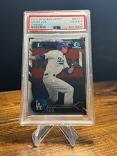 2016 BOWMAN DRAFT GAVIN LUX ROOKIE CARD #BDC67 PSA 10 LOS ANGELES DODGERS. rookie card picture