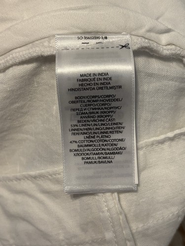 Polo Ralph Lauren Mens Shorts Linen Blend Size 42” White Nautical Straight NWT - Picture 14 of 17
