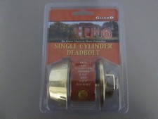 Guard 281 HDPB Single Cylinder Deadbolt Brass