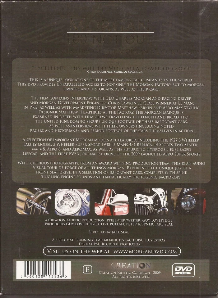 Morgan DVD: 100 NOT OUT DVD (Morgan Motor Company) 2DVD Set - Image 2 of 2