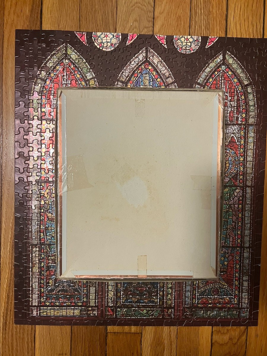 COMPLETE Vintage 1971 Golden Gothic 500 Piece Foil Jigsaw Puzzle