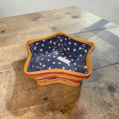 Vintage Large Longaberger 2001 Christmas Collection ''Shining Star'' Basket
