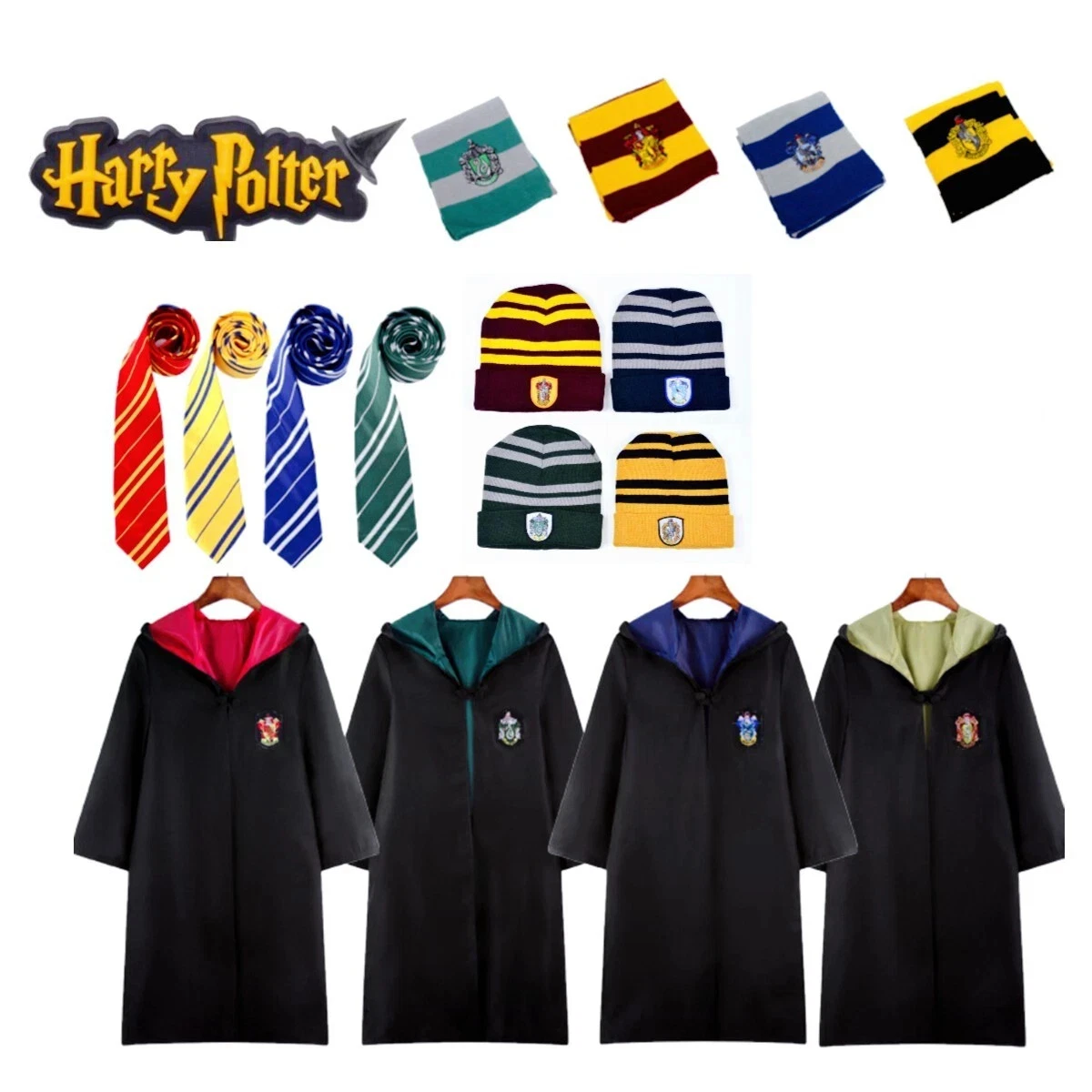HARRY POTTER Set De Bufanda Gorro Para Niños Y Niñas, Merchandising