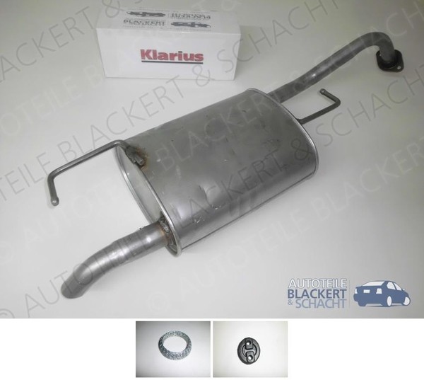 Auspuff Endtopf + Anbauteile für Toyota Corolla 1.4 + 1.6 Vvt-I 2002-2004-image