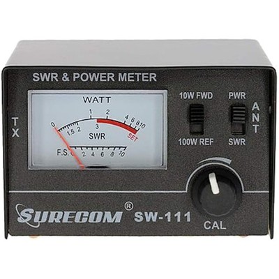 Precision SWR & Power Meter for CB Radios   SW-111 Dual Range 100W/10W