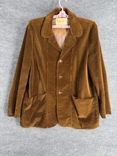 Vintage Mac Murray California Jacket Size XL Brown Corduroy Blazer Made in USA