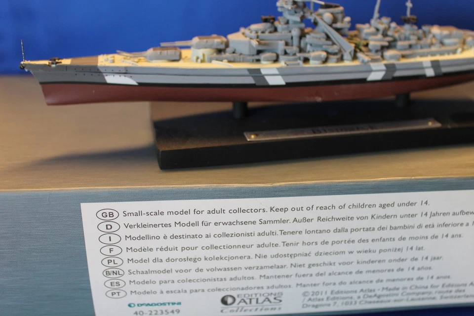 DeAgostini Kriegsschiffe 1:1250, Schlachtschiff Bismarck - Bild 2 von 4