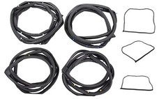 Front and Rear Door Rubber Seal Gasket Weatherstrip Molding for Honda Civic