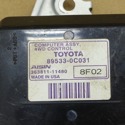 07-10 Toyota Tundra Computer ASSY 4wd Control 4 Wheel Drive