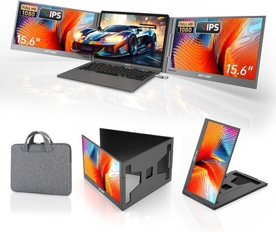 MT-VIKI 15,6 Zoll Laptop Bildschirm Erweiterung | 1920x1080 | 1080P FHD IPS