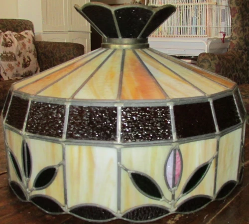 Vintage Tiffany Style Stained Glass Hanging Ceiling Light Fixture Lamp shade