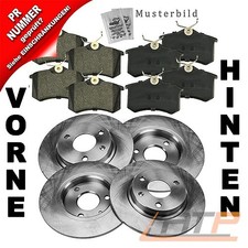 BREMSSCHEIBEN + BREMSBELÄGE BREMSKLÖTZE VORNE + HINTEN FÜR VW BORA 1J 1J2 1J6