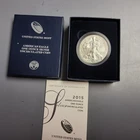 2015-W American Silver Eagle One Ounce Proof Coin w/ OGP & COA - US Mint