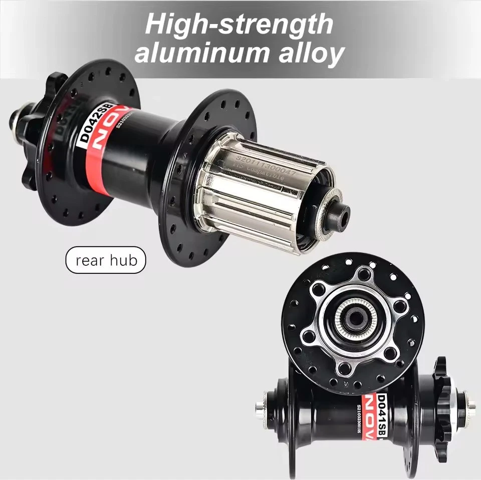 Novatec D041SB / D042SB Mountain Bike Hubs Front Rear 28H Disc Brake - Image 2 of 3