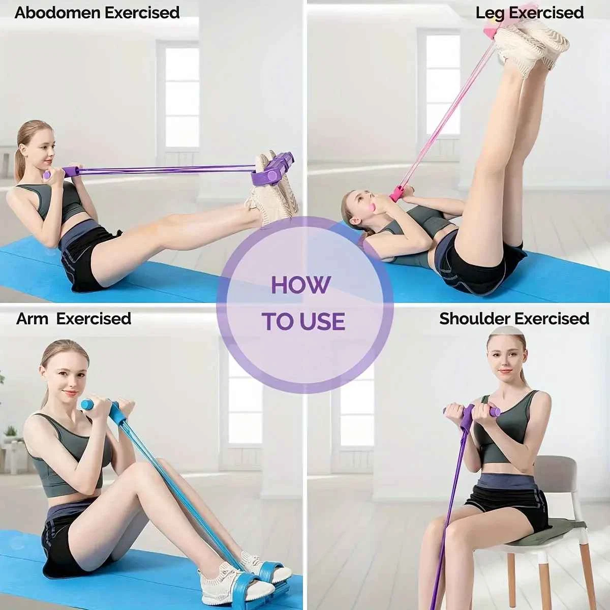Foot Pedal Resistance Bands– Full Body Workout Exerciser for Home, Gym, Yoga
Opens in a new window o
