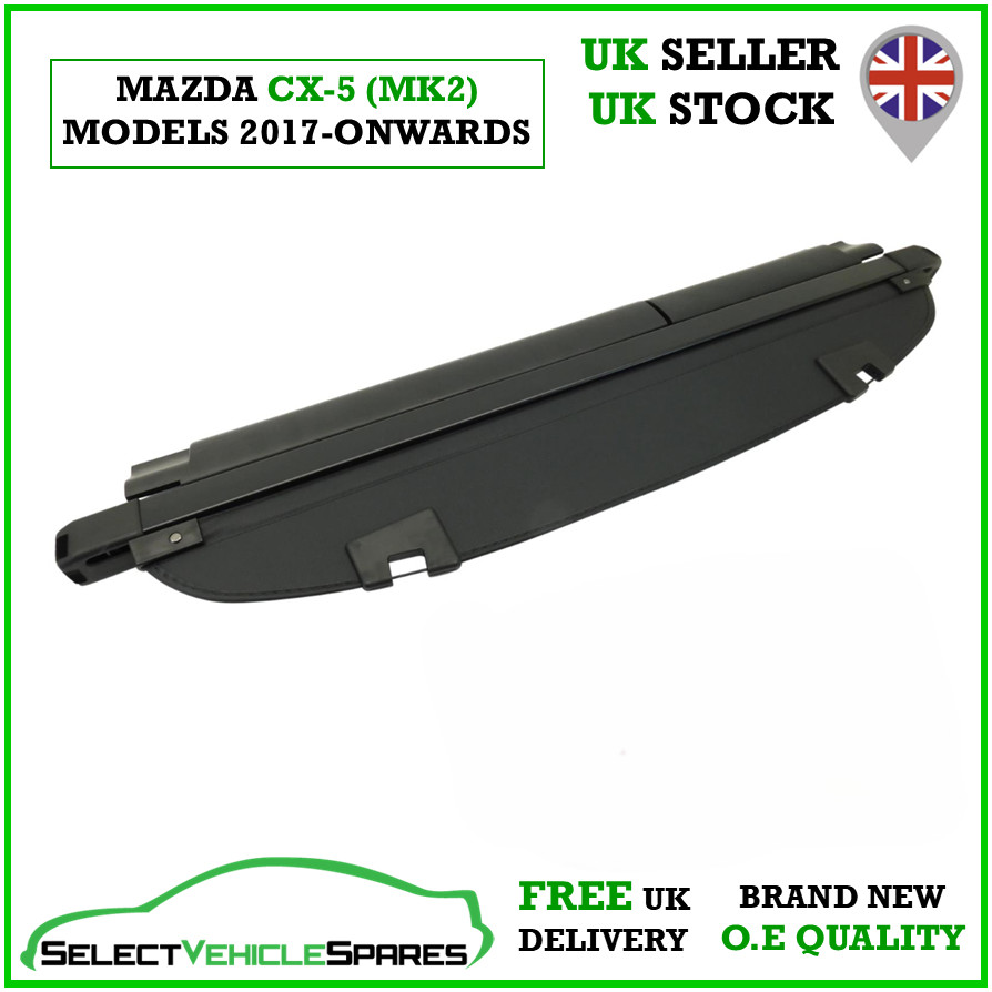 Mazda Cx-5 (Mk2) Rear Parcel Shelf Boot Load Cover Trim 2017-Onwards Black - Image 3