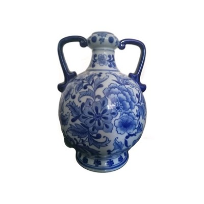 Blue & White Vase/Urn