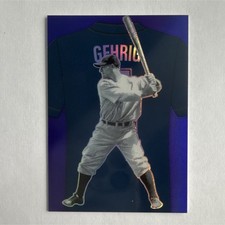 2025 Panini Crusade Numbers Lou Gehrig #7 Purple 59/149 Yankees Serial Numbered
