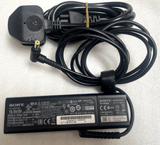Sony 45W 5V 10.5V 3.8A 4.8x1.7mm L Pin AC Adapter For Laptops, Netbook & UK Plug