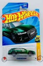 Hot Wheels 17 Audi Rs 6 Avant Green 187/250 Wagons 4/5 Damaged Package