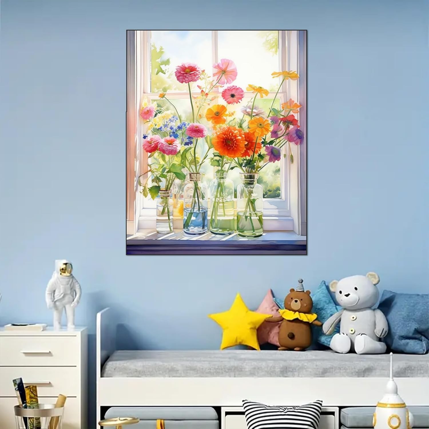 Flowers Paint by Numbers Kit for Adults-Flower Adult 16X20inch, MT20322-US 