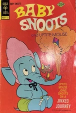 BABY SNOOTS & UPTITE MOUSE WALT DISNEY COMIC  1974 WHITMAN NO 18  JINXED JOURNEY