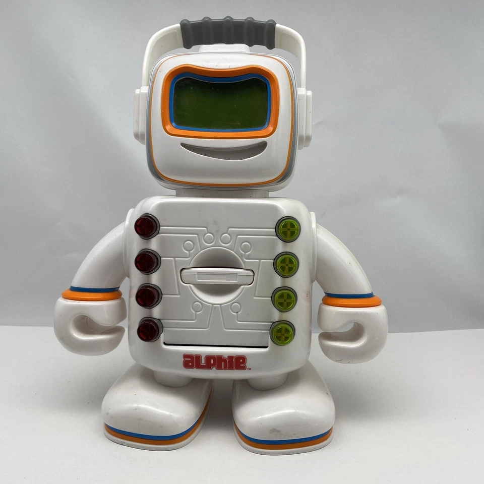 Hasbro Playskool Alphie Learning Robot 2009 with over 20 Cards WORKS - Image 2 of 4