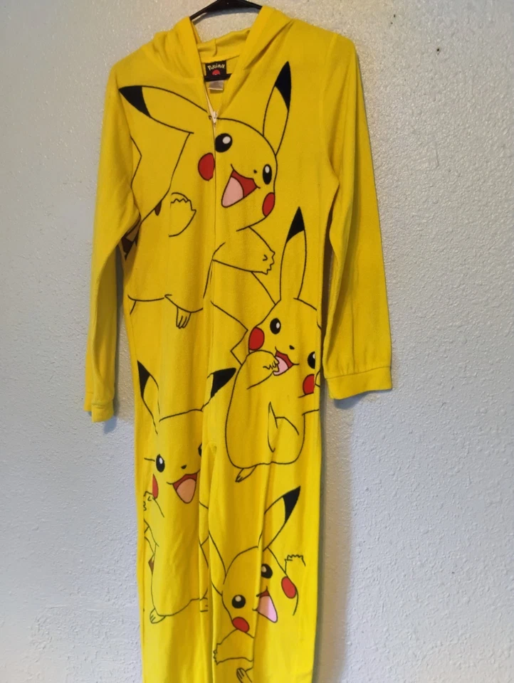 Pikachu Body de Una Pieza Pijama Disfraz Ropa de Dormir Talla XL Unisex Adulto Con Capucha Foto 2 de 4