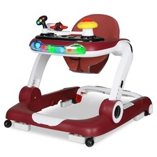 6 in 1 Baby Walker Baby Activity Walker Toddler Push Walker w/Adjustable Height